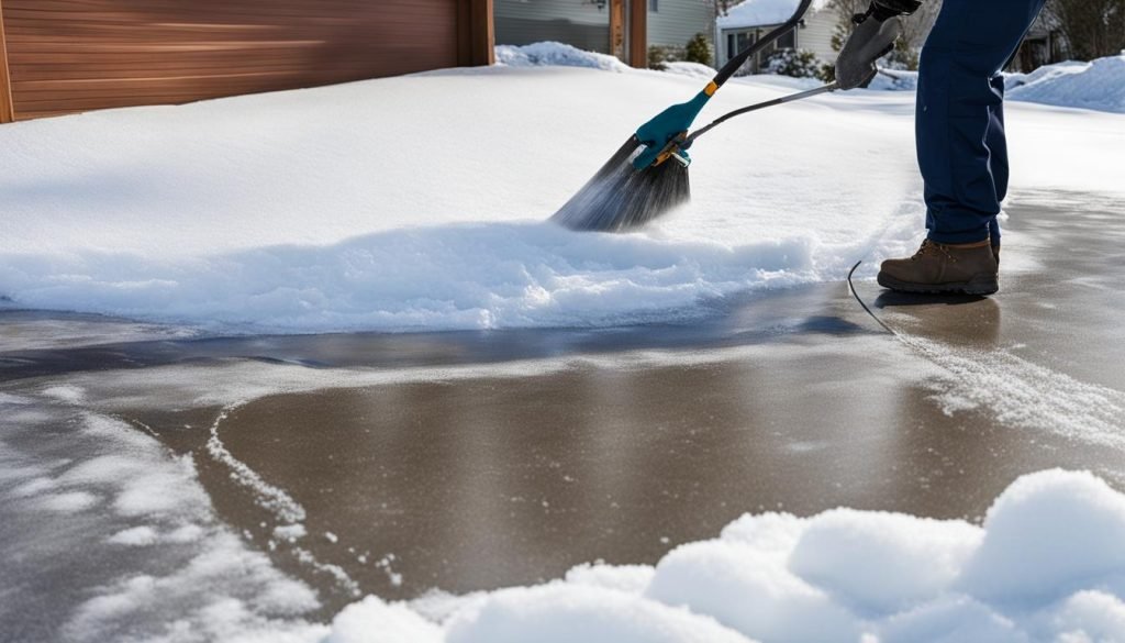 concrete driveway maintenance in winter